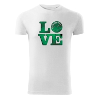 Handball LOVE T-Shirt in grn-wei
